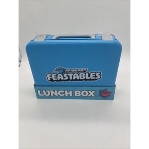Mrbeast Festival's Blue Plastic Lunchbox. Blue With Pink Inside‎  9 "X 7". New